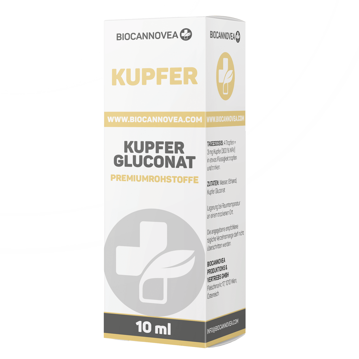 Kupfer – Kupfergluconat - Biocannovea - Tropfen